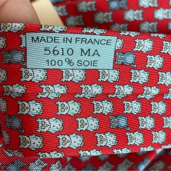 New Hermes Necktie, Handmade 7-Fold 100% Silk - Picture 8 of 11